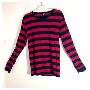 Fallen Footwear Long Sleeve T-shirt Red Black Stripes Skateboard Jamie Thomas
